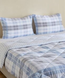 Madrid 3-Piece Plaid Microfiber King Reversible Co...