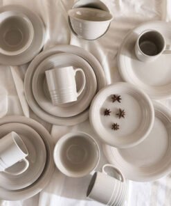 Elegenza Embosed 16-Piece Dinner Set - Serves 4