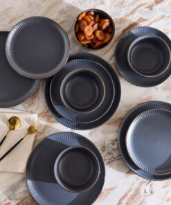 Elegenza Embossed 12-Piece Dinner Set - Serves 4