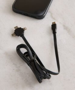 Oshtraco Type-C Tri-Head Charge Sync Cable with Li...