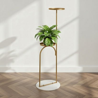 Vista-Ace 2-Tier Premium Metal Planter Stand with ...