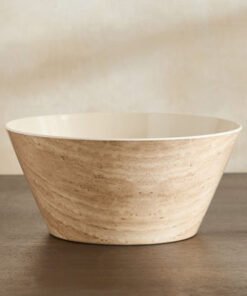 Travertine Serving Bowl - 25 cm