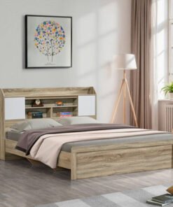 Kulltorp Nexa King Bed with Door and Open Shelf St...