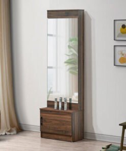 Movo Oasis 1-Door Dressing Table with Mirror and S...
