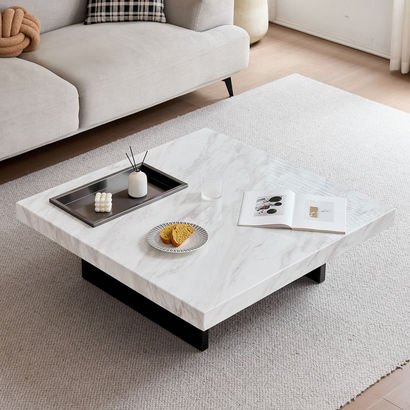 Levante Faux Marble Top Coffee Table
