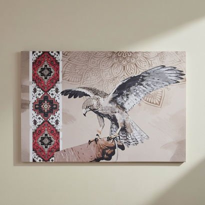 Madiha 100% Printed Arabic Wall Art - 120x3x80 cm