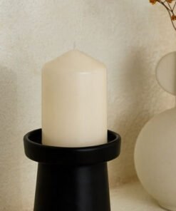 Luna Unscented Pillar Candle - 48 h