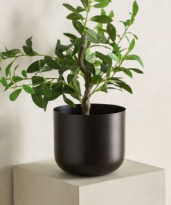 Monochrome Avya Metal Round Planter - 19x19x17 cm
