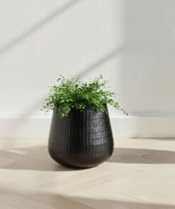 Monochrome Avya Metal Textured Planter - 25x25x21....