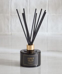 Rabia Midnight Amber Musk Scented Reed Diffuser - ...