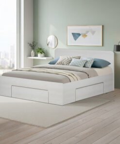 Movo Cervo King Bed with 3 Drawers - 180x200 cm