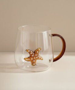 Zen Borosilicate Glass 3D Star Fish Design Coffee ...
