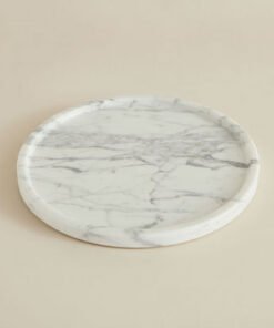 Zen Round Marble Tray - 25x18 cm