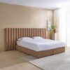 Curvy Brooks Extended Headboard King Upholstered B...