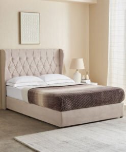 Curvy Chester Twin Upholstered Bed - 120x200 cm