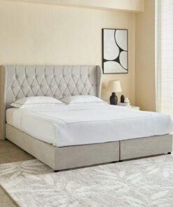 Curvy Chester King Upholstered Bed - 180x200 cm