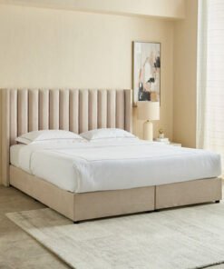 Curvy Clark Upholstered King Bed - 180x200 cm