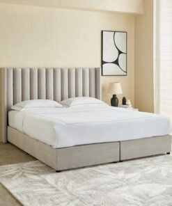 Curvy Clark Upholstered King Bed - 180x200 cm