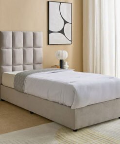 Curvy Rubik Single Upholstered Bed - 90x200 cm