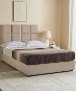 Curvy Rubik Twin Upholstered Bed - 120x200 cm