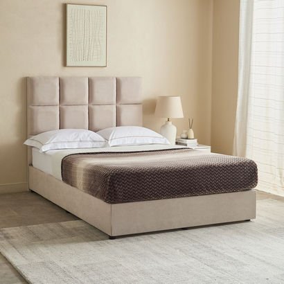 Curvy Rubik Queen Upholstered Bed - 140x200 cm