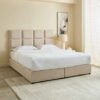Curvy Rubik Upholstered King Bed - 180x200 cm