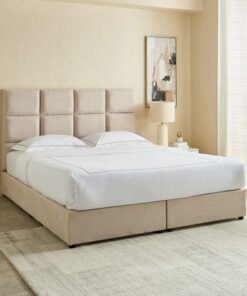 Curvy Rubik Upholstered King Bed - 180x200 cm