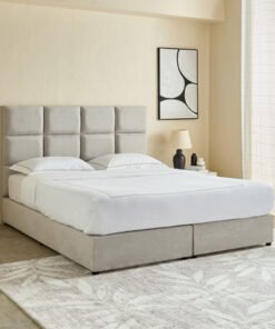 Curvy Rubik Upholstered King Bed - 180x200 cm