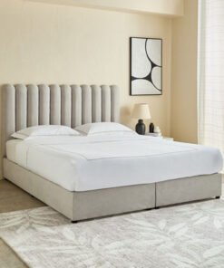Curvy Haze King Upholstered Bed - 180x200 cm