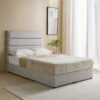 Curvy Linear Upholstered Queen Bed - 160x200 cm