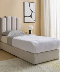 Curvy Riston Upholstered Single Bed - 90x200 cm