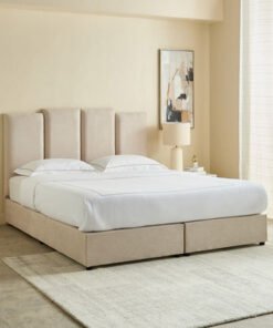 Curvy Riston Upholstered King Bed - 180x200 cm