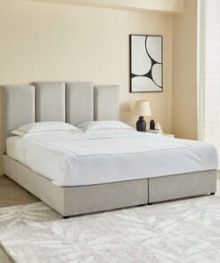 Curvy Riston Upholstered King Bed - 180x200 cm