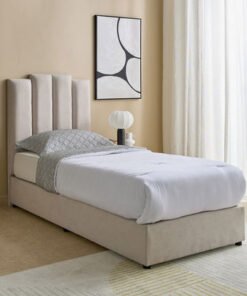 Curvy Riston Upholstered Single Bed - 90x200 cm