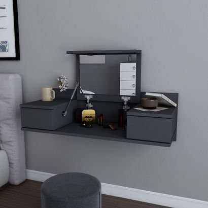 Modulix Drax Wall Mounted 2-Drawer Console Dresser...