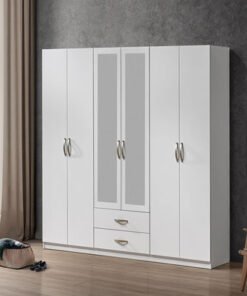 Kulltorp Plus 6-Door Wardrobe with 2 Drawers and M...