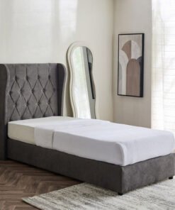 Curvy Chester Single Upholstered Bed - 90x200 cm