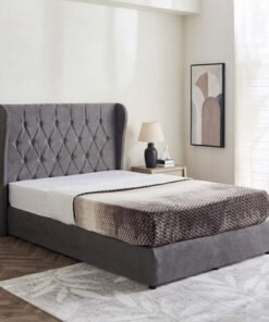 Curvy Chester Queen Upholstered Bed - 140x200 cm