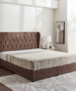 Curvy Chester King Upholstered Bed - 180x200 cm