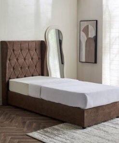 Curvy Chester Single Upholstered Bed - 90x200 cm