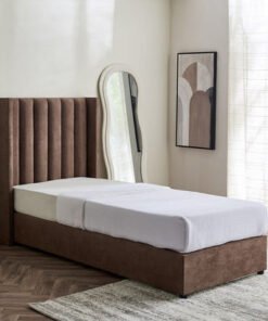 Curvy Clark Upholstered Single Bed - 90x200 cm