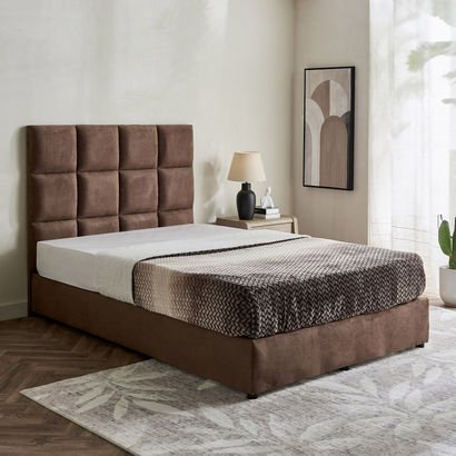 Curvy Rubik Queen Upholstered Bed - 160x200 cm