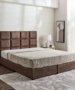 Curvy Rubik Upholstered King Bed - 180x200 cm