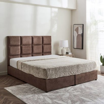 Curvy Rubik Upholstered King Bed - 180x200 cm
