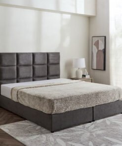 Curvy Rubik Upholstered King Bed - 180x200 cm