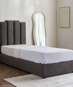 Curvy Riston Upholstered Single Bed - 90x200 cm