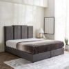 Curvy Riston Upholstered King Bed - 180x200 cm