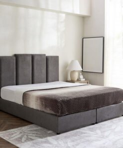 Curvy Riston Upholstered King Bed - 180x200 cm
