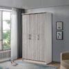 Home Box Liverpool 3-Door Wardrobe 55 x 207 x 116 cm