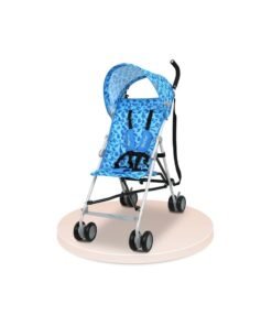 Nurtur Rex Lightweight Stroller – Compact Fold, Sun Canopy, Shoulder Strap, Airflow Design, Portable Buggy for Toddlers 6-36 Months, Easy Fold, - Blue